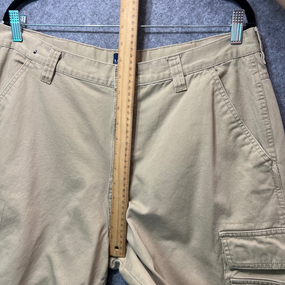 Y2K Basic Editions Cargo Shorts 38 Khaki Tan Utility Pocket Workwear 2000s‎ - Picture 5 of 7